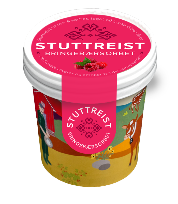 Bringebærsorbet