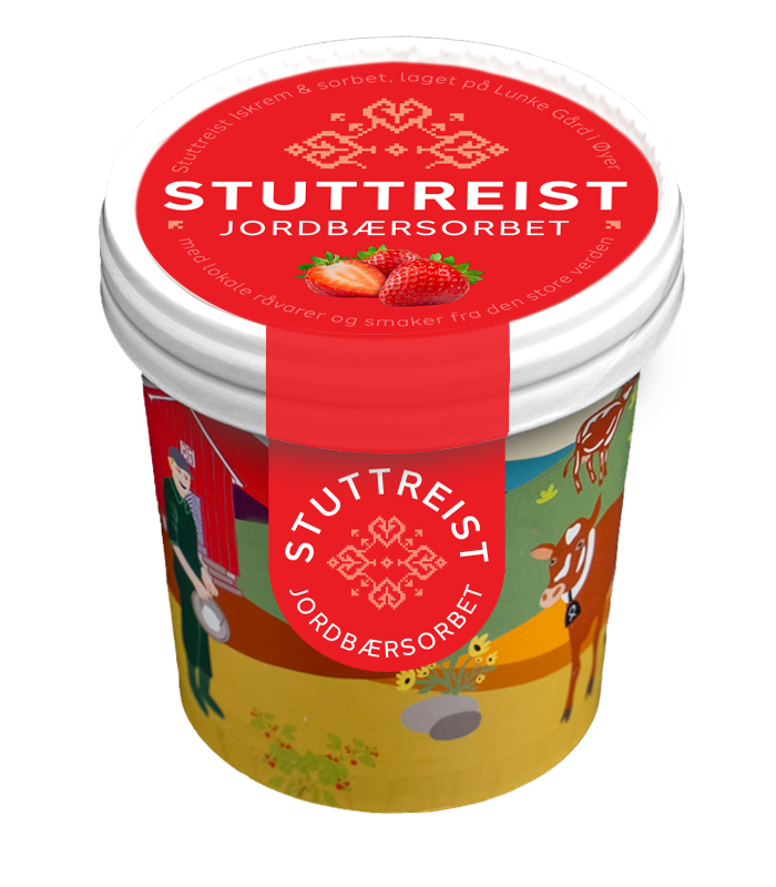Jordbærsorbet